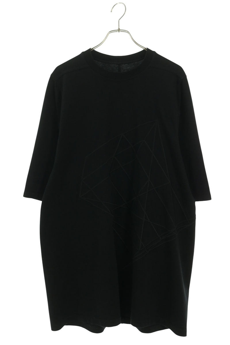 Rick Owens 19SS Embroidered Oversized T-Shirt Black Size M