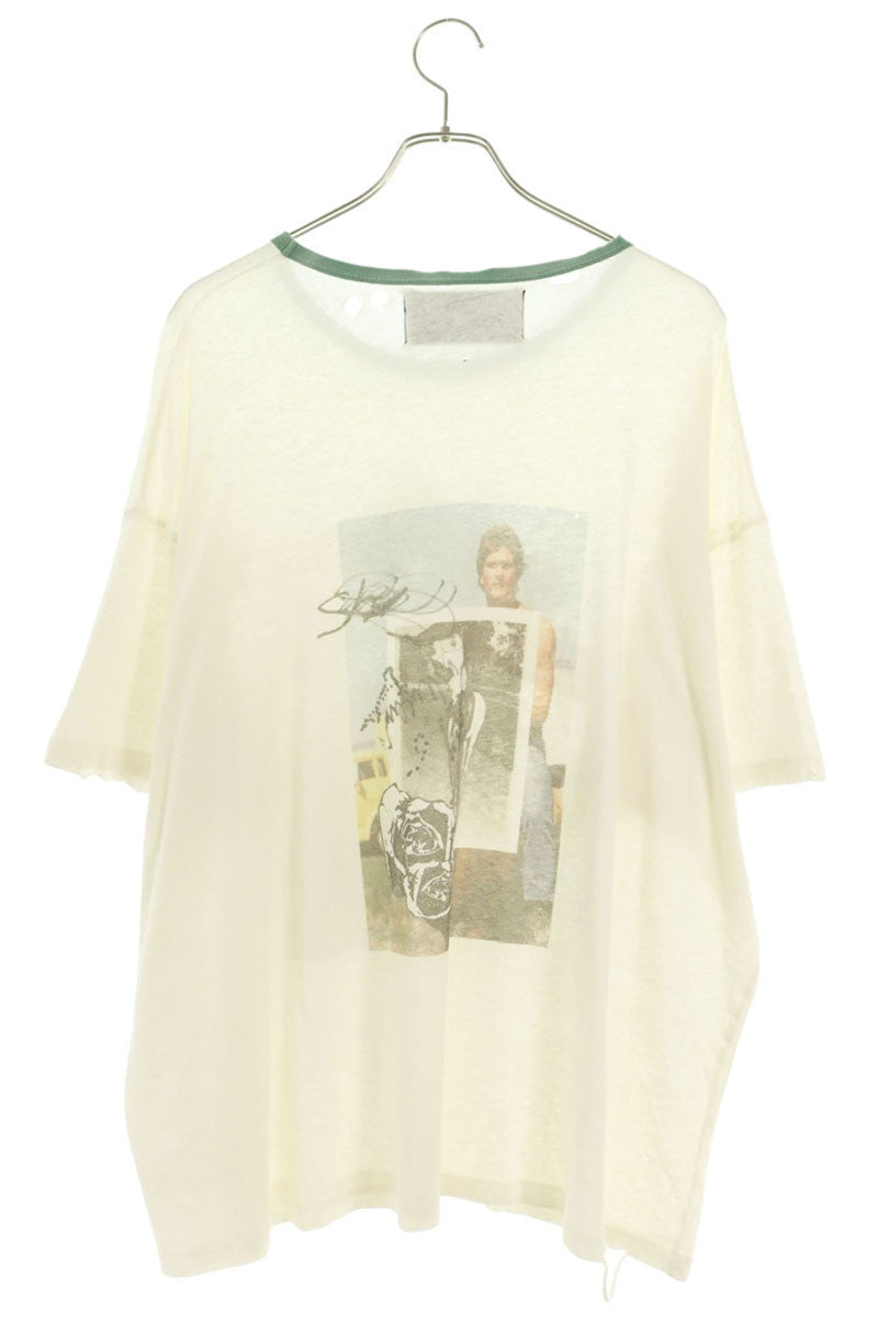 Paly Hollywood Back To Life Print T-Shirt White Size XL