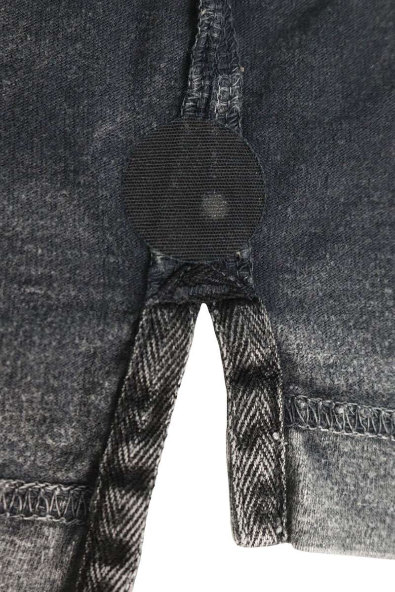 MIHARAYASUHIRO Vintage Smile Print T-Shirt Dark Gray Size 46