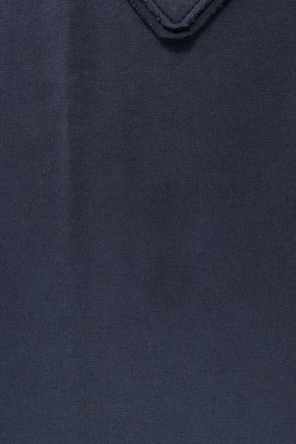 PRADA Front Triangle Logo Patch T-Shirt Navy Size XXXL
