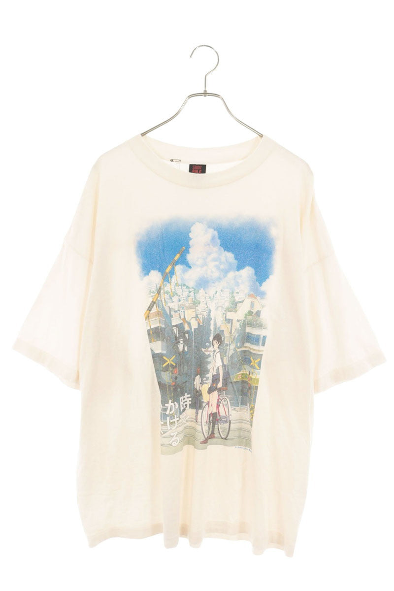 SAINT MICHAEL x GEEKS RULE 26SS Anime T-Shirt White Size XXL