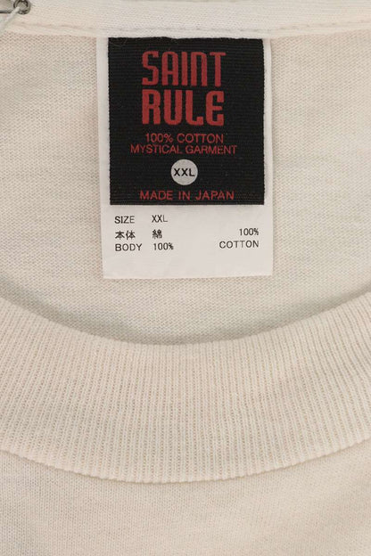 SAINT MICHAEL x GEEKS RULE 26SS Anime T-Shirt White Size XXL