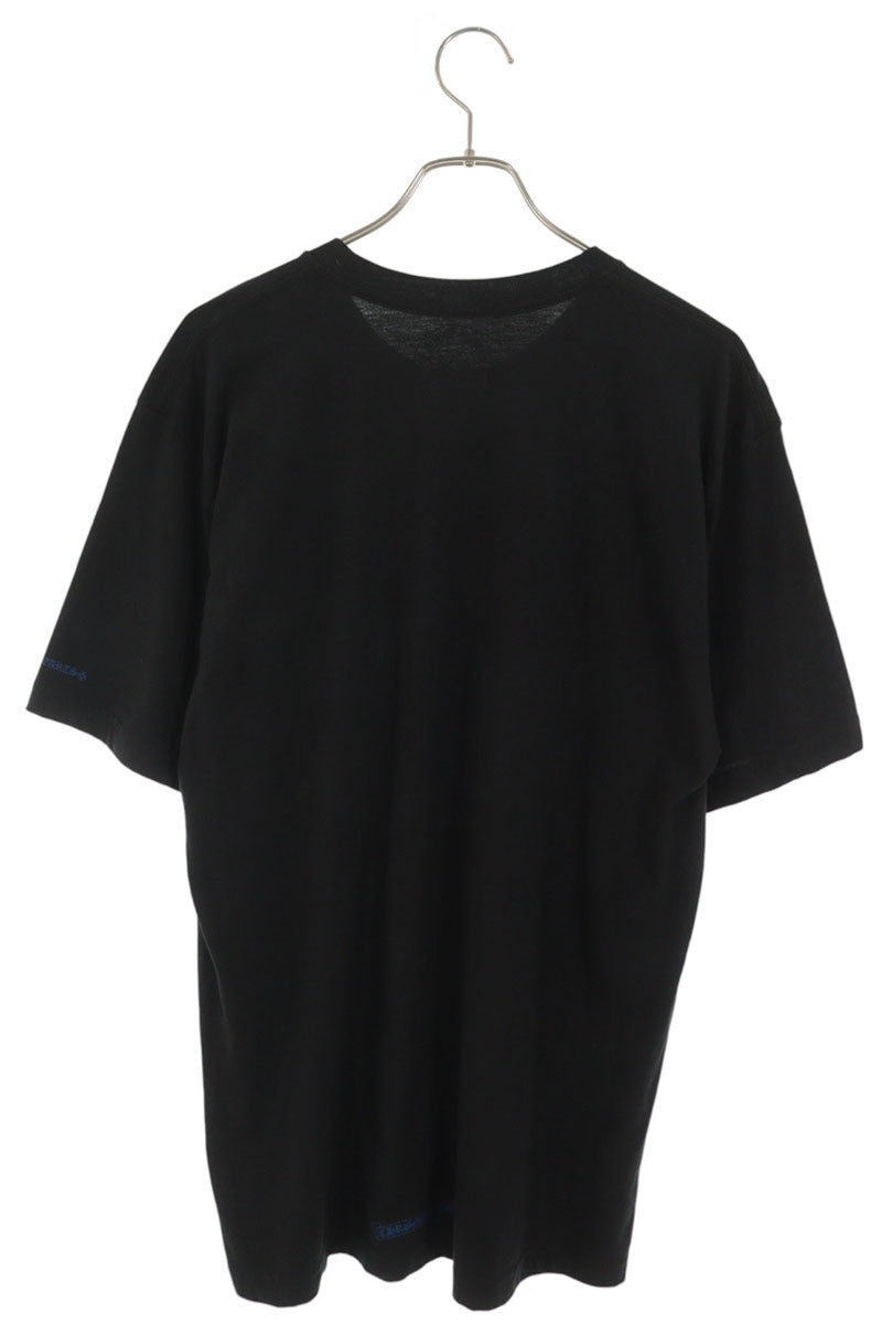 Chrome Hearts Neck Logo Print T-Shirt Black/Blue Size L
