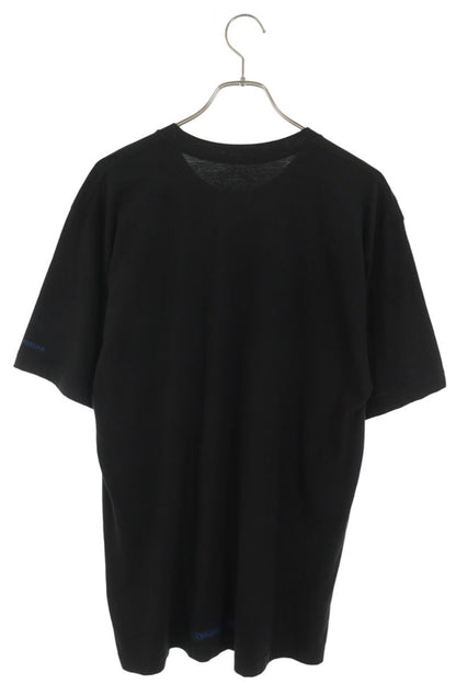 Chrome Hearts Neck Logo Print T-Shirt Black/Blue Size L