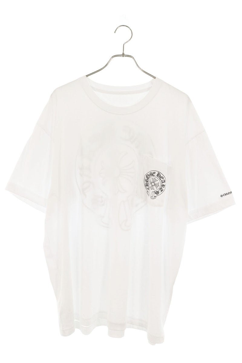Chrome Hearts Back Horseshoe T-Shirt White/Black Size XXL