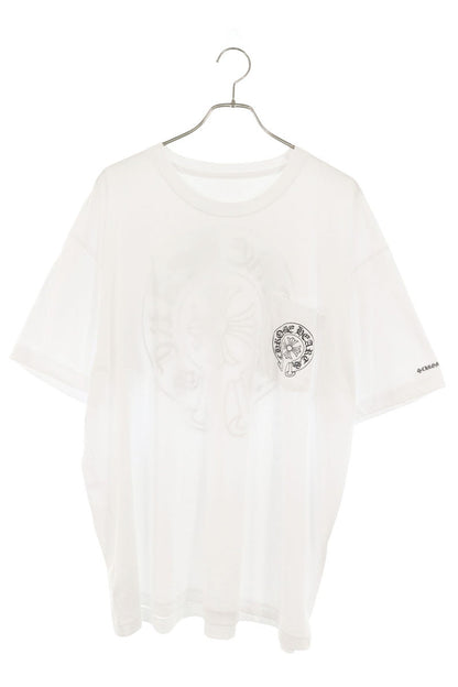 Chrome Hearts Back Horseshoe T-Shirt White/Black Size XXL