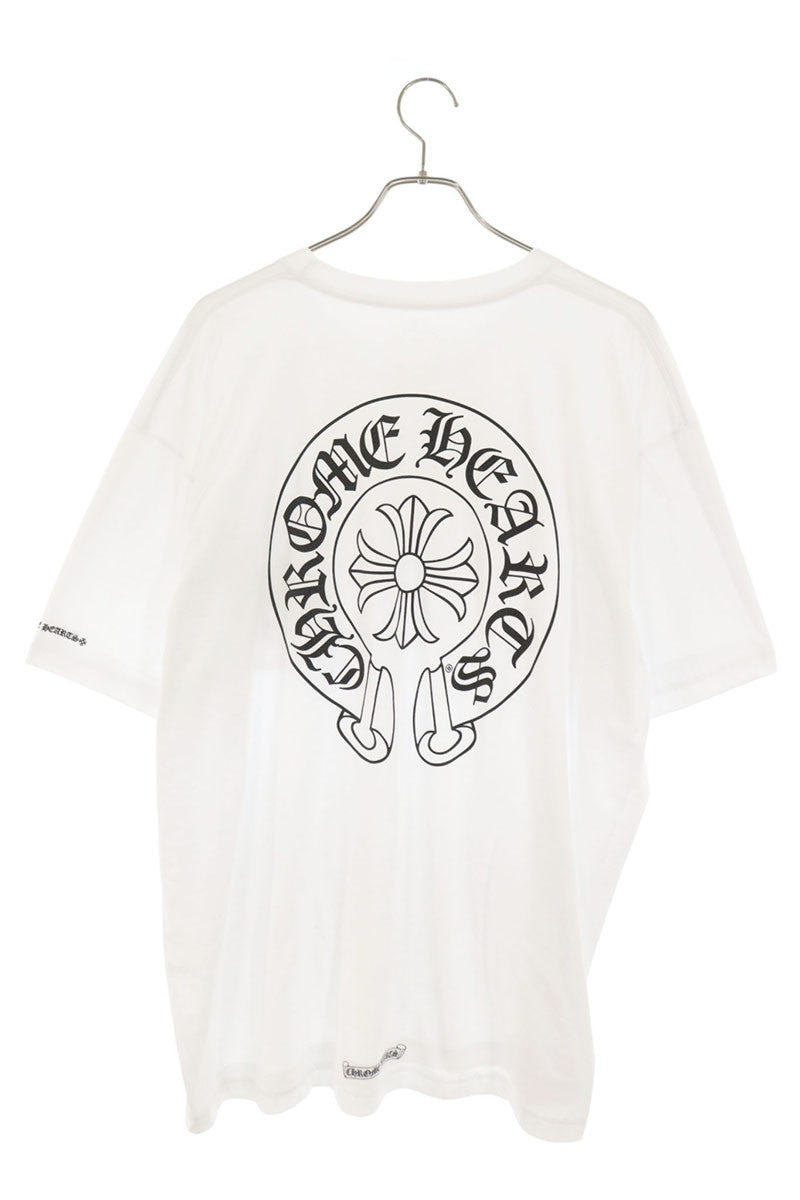 Chrome Hearts Back Horseshoe T-Shirt White/Black Size XXL