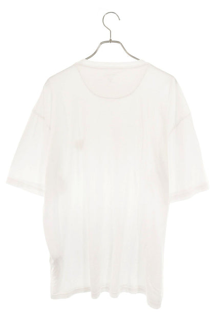 PRADA Front Triangle Logo Patch T-Shirt White Size XXXL