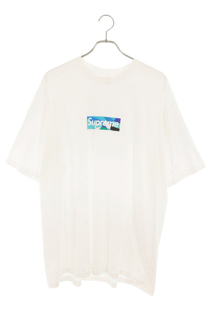 SUPREME x EMILIO PUCCI Pucci Box Logo Tee White/Blue Size XL