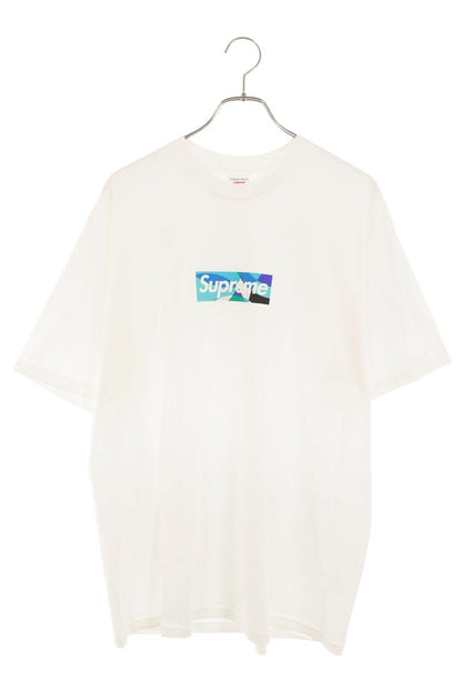 SUPREME x EMILIO PUCCI Pucci Box Logo Tee White/Blue Size L