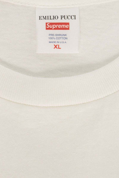 SUPREME x EMILIO PUCCI Pucci Box Tee White/Black Size XL
