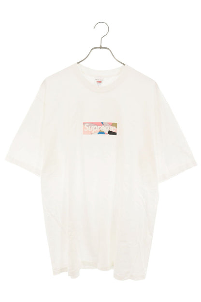 SUPREME Emilio Pucci Box Logo T-Shirt White/Pink Size L
