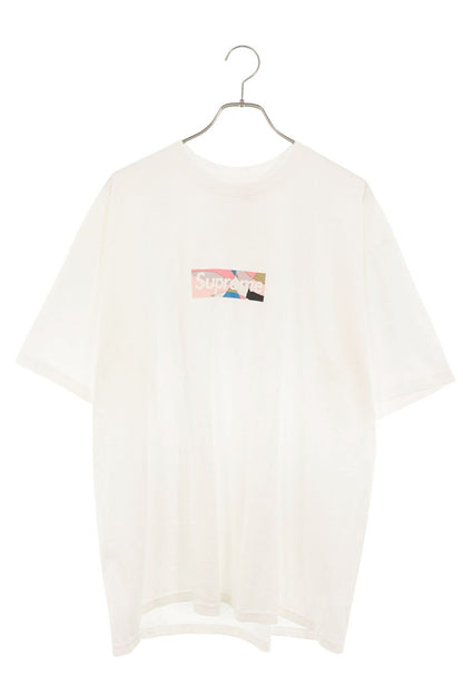SUPREME Emilio Pucci Box Logo T-Shirt White/Pink Size XL