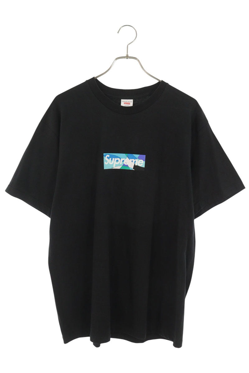 SUPREME Emilio Pucci Box Logo T-Shirt Black/Blue Size L