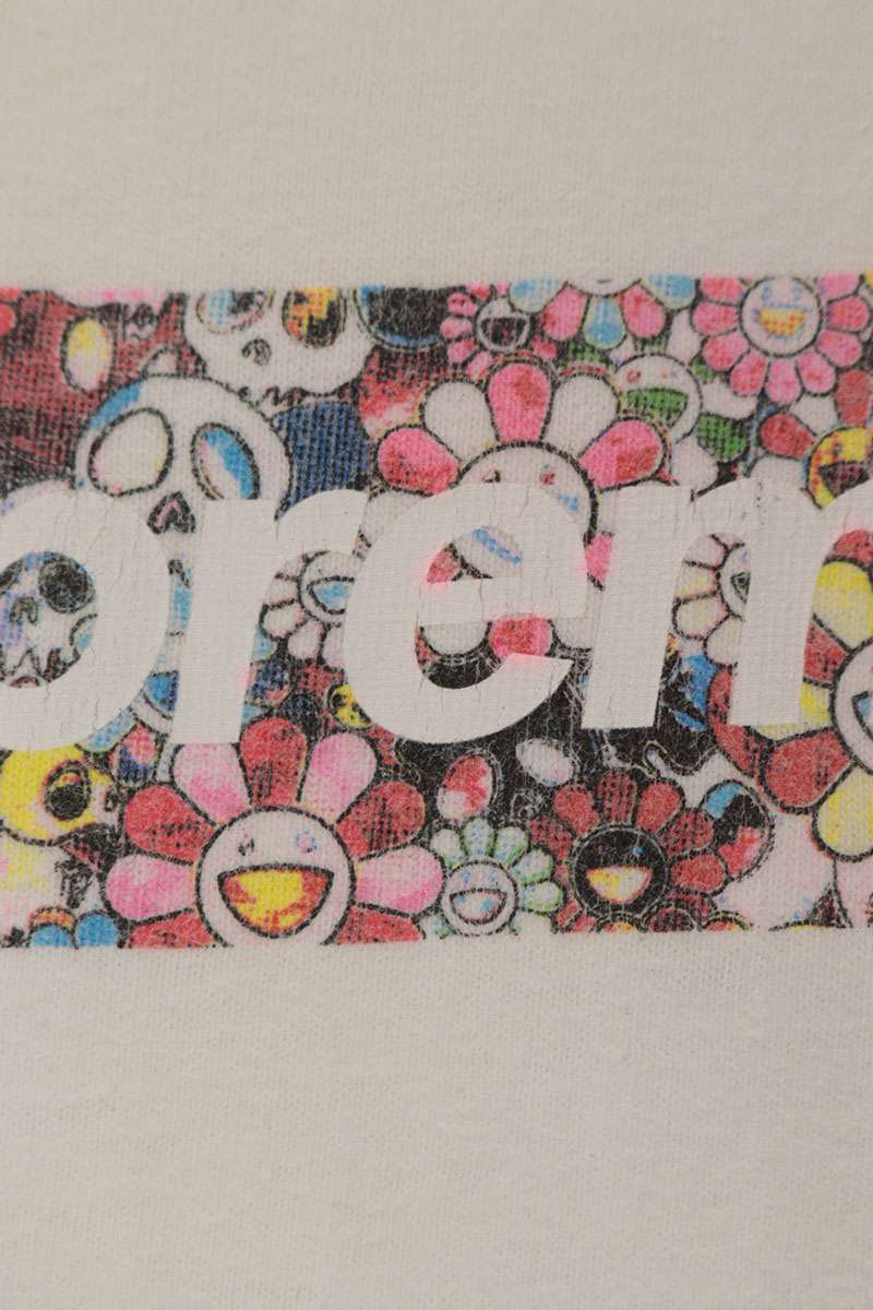 SUPREME Takashi Murakami COVID-19 T-Shirt White Size L