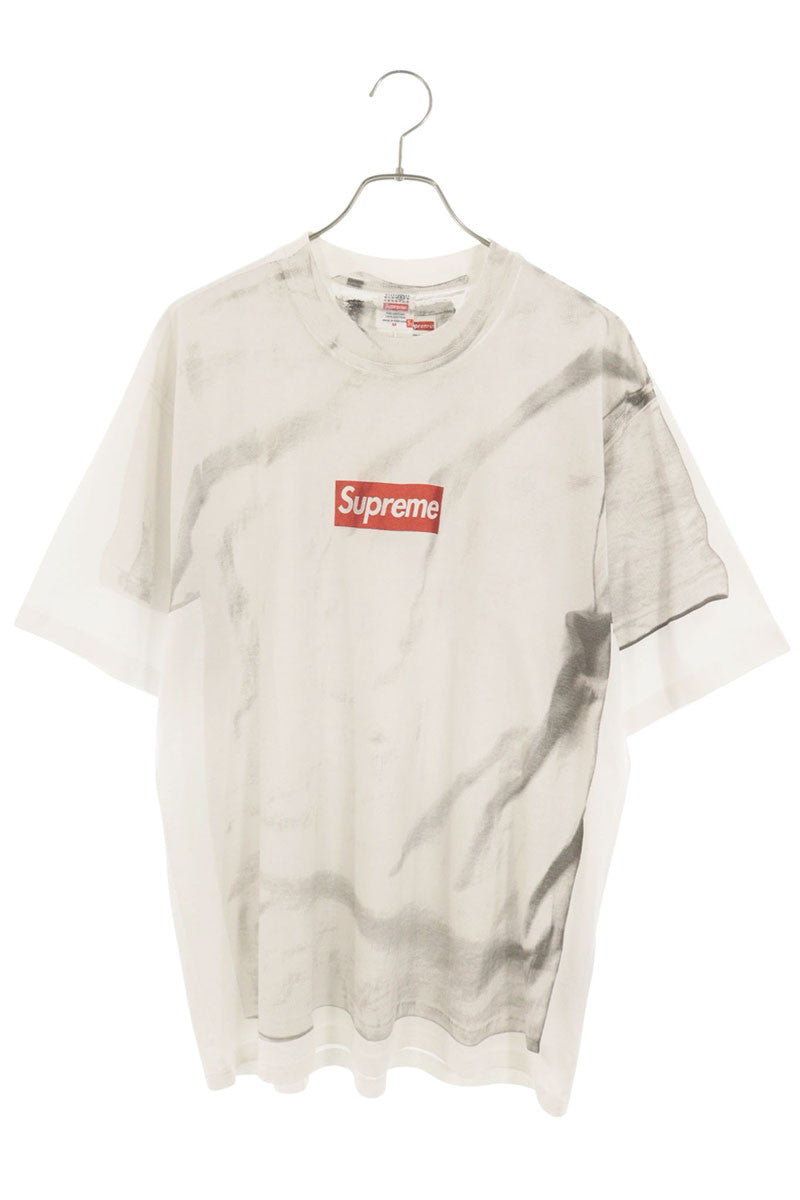 MM6 x Supreme Transfer Print Box Logo T-Shirt White Size M