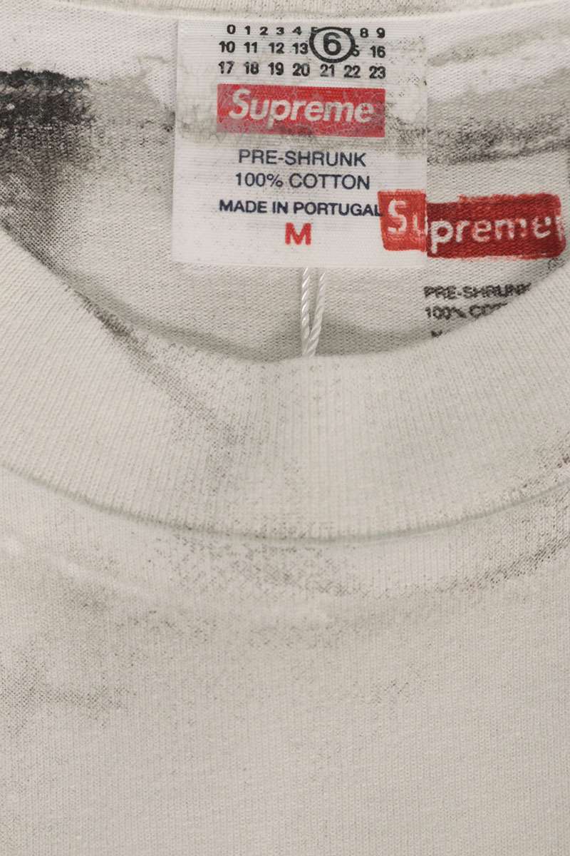 MM6 x Supreme Transfer Print Box Logo T-Shirt White Size M