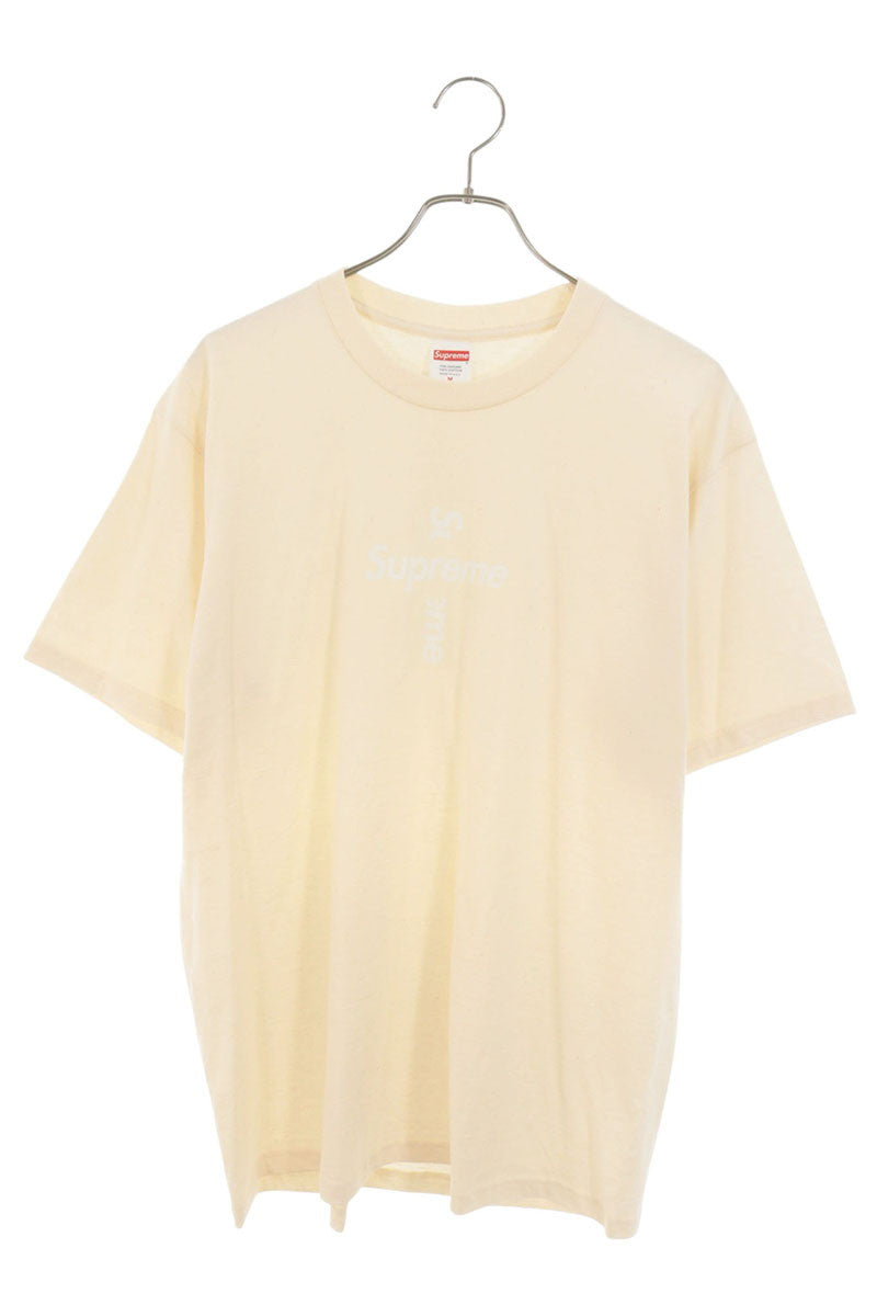 SUPREME Cross Box Logo T-Shirt Beige Size M