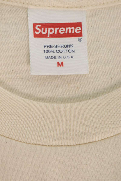 SUPREME Cross Box Logo T-Shirt Beige Size M