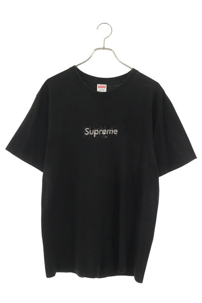 SUPREME Swarovski Box Logo T-Shirt Black Size M