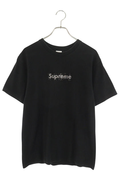 SUPREME Swarovski Box Logo T-Shirt Black Size S
