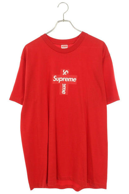 SUPREME Cross Box Logo T-Shirt Red Size L