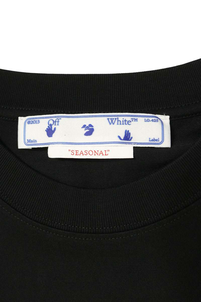 OFF-WHITE SS23 Logo Print T-Shirt Black Size L