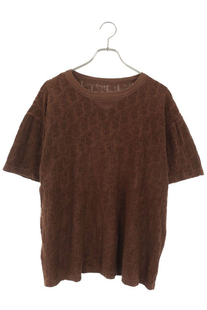 DIOR Oblique Terry T-Shirt Brown Size L