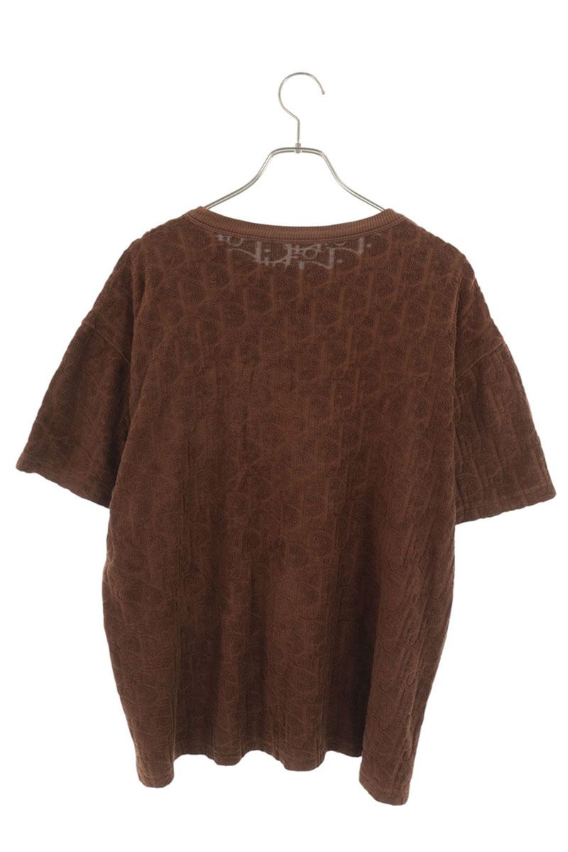 DIOR Oblique Terry T-Shirt Brown Size L