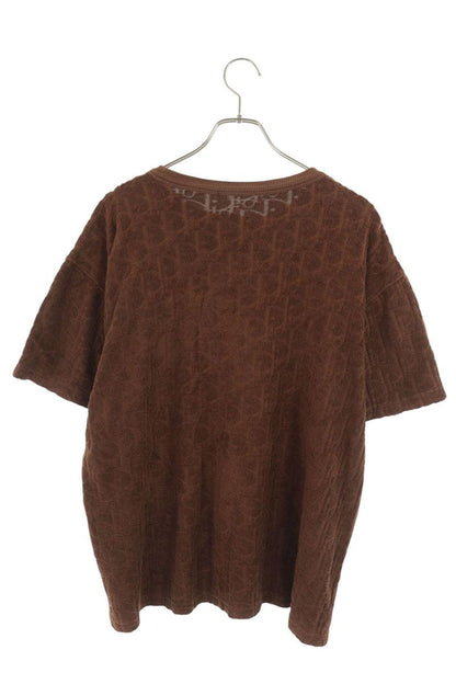 DIOR Oblique Terry T-Shirt Brown Size L