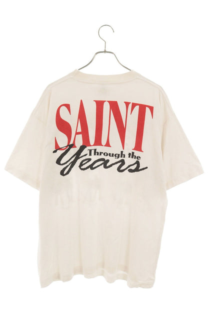 SAINT MICHAEL 26AW Character Logo Print T-Shirt White Size L