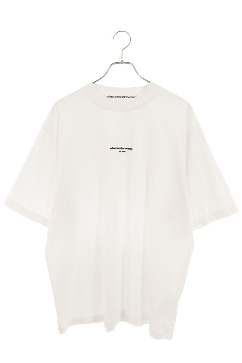 ALEXANDER WANG Rubber Logo T-Shirt White Size M