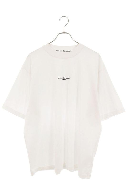 ALEXANDER WANG Rubber Logo T-Shirt White Size M