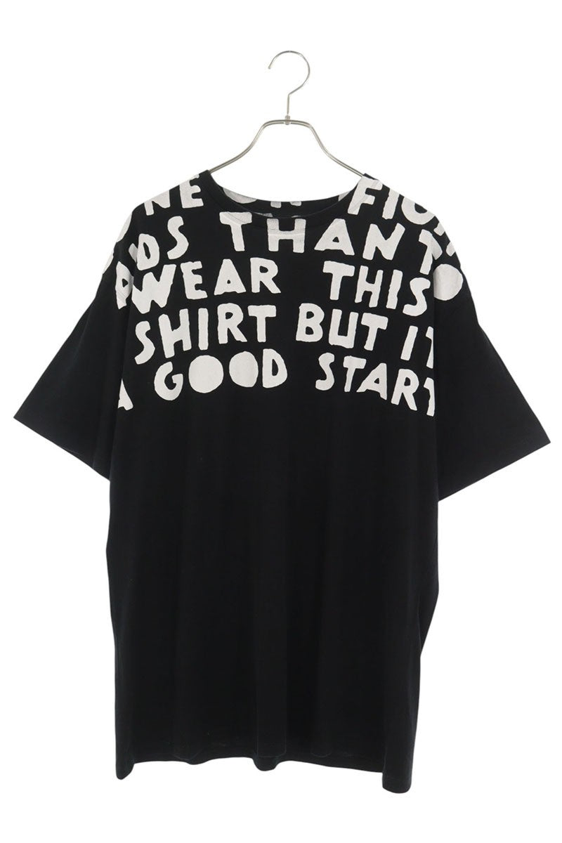 Maison Margiela 21SS Oversized Print T-Shirt Black Size L