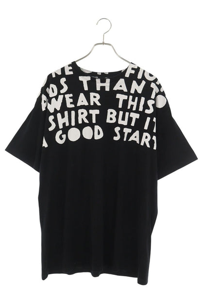 Maison Margiela 21SS Oversized Print T-Shirt Black Size L
