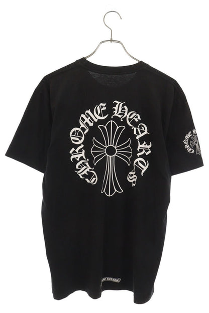 Chrome Hearts Neck Logo Back Cross T-Shirt Black Size L