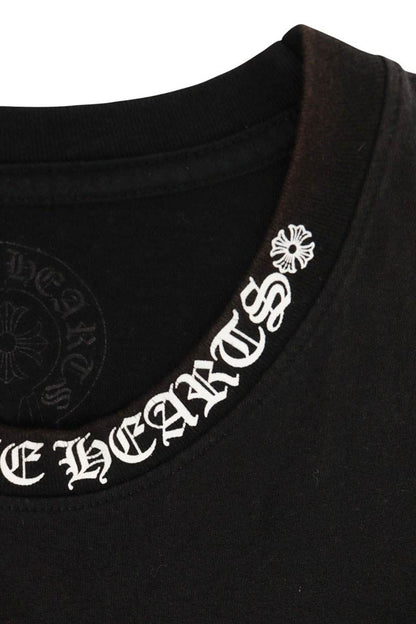 Chrome Hearts Neck Logo Back Cross T-Shirt Black Size L