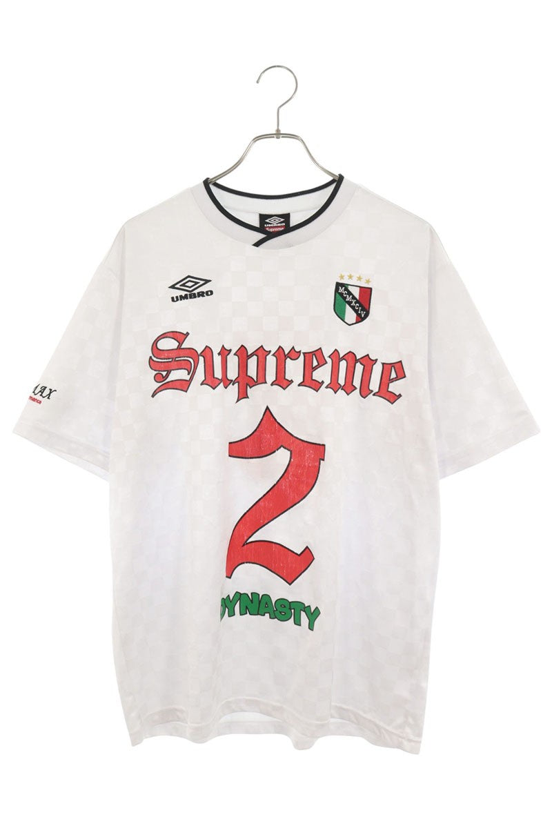 SUPREME 22SS Umbro Soccer Jersey White T-Shirt Size L