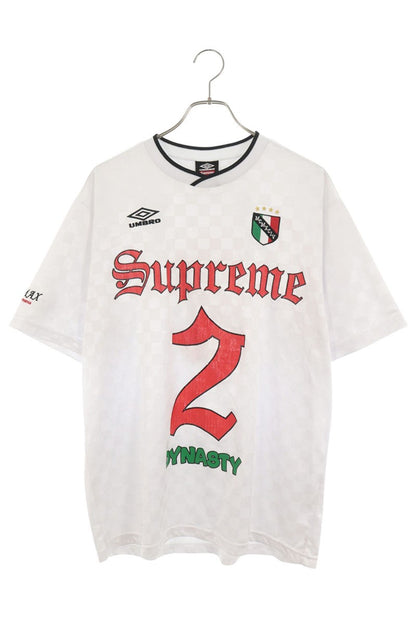 SUPREME 22SS Umbro Soccer Jersey White T-Shirt Size L