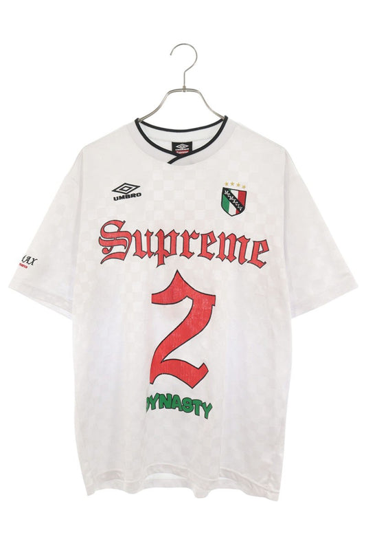 SUPREME 22SS Umbro Soccer Jersey White T-Shirt Size L