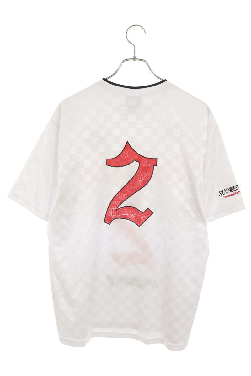 SUPREME 22SS Umbro Soccer Jersey White T-Shirt Size L