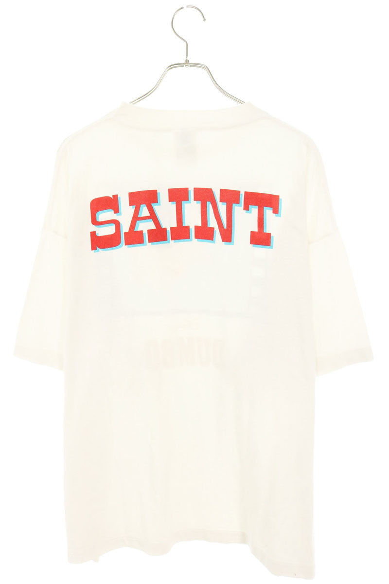 SAINT MICHAEL 26AW Character Print T-Shirt White Size XXL