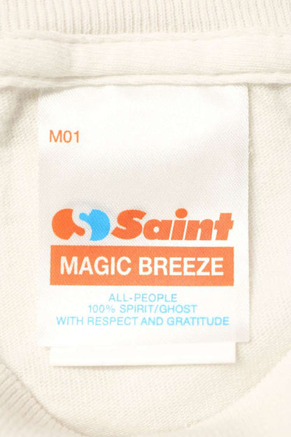 SAINT MICHAEL 26AW Character Print T-Shirt White Size XXL