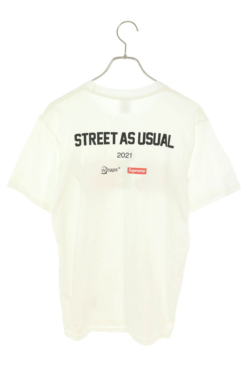 SUPREME x WTAPS Sic'em! Logo Print T-Shirt Size S