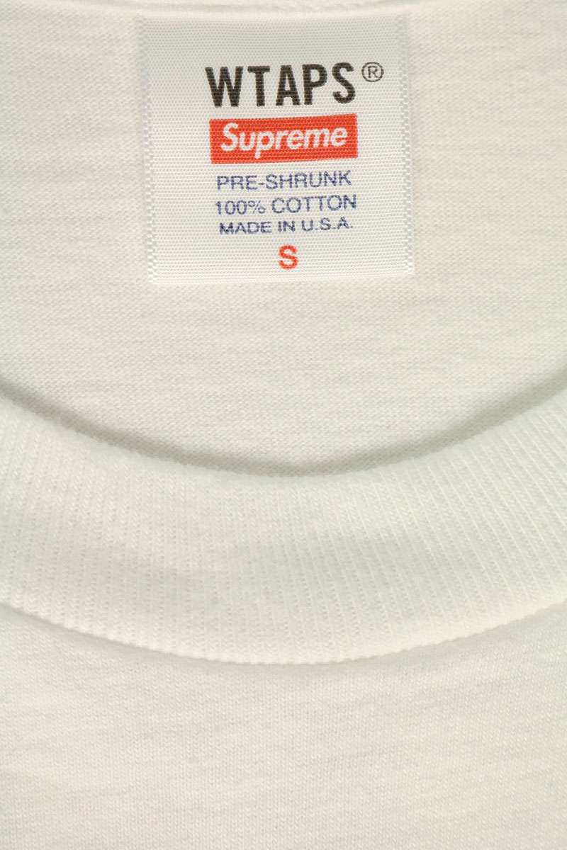 SUPREME x WTAPS Sic'em! Logo Print T-Shirt Size S