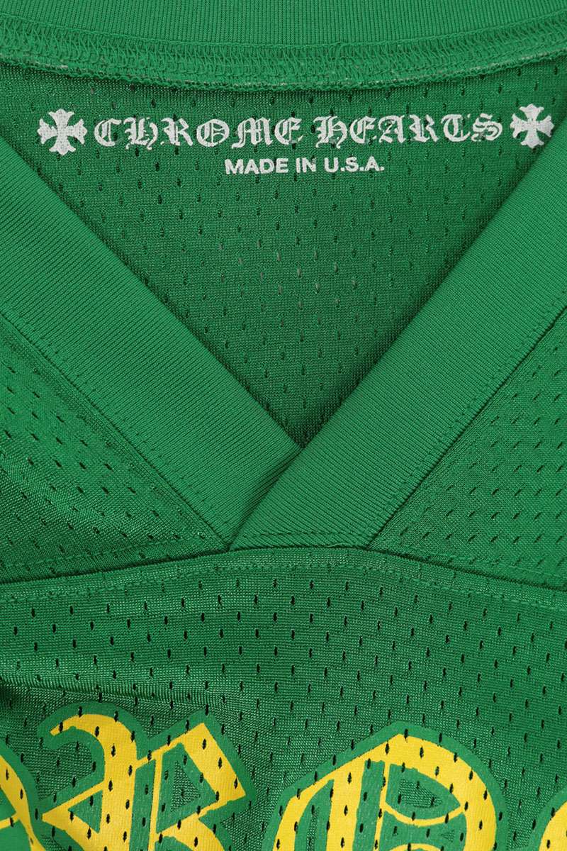 Chrome Hearts MESH WARM UP JERSEY Mesh T-Shirt Green Size L