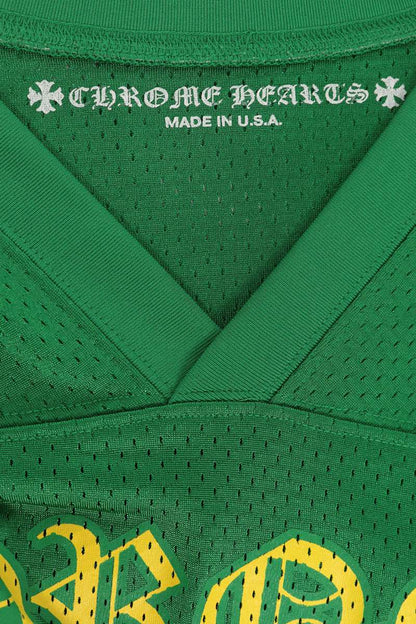 Chrome Hearts MESH WARM UP JERSEY Mesh T-Shirt Green Size L