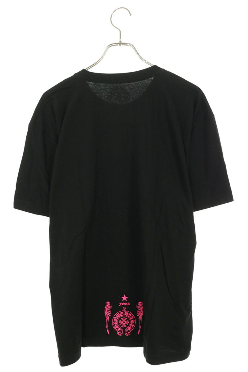 Chrome Hearts CH T-SHRT 3 Front T-Shirt Black/Pink Size XL