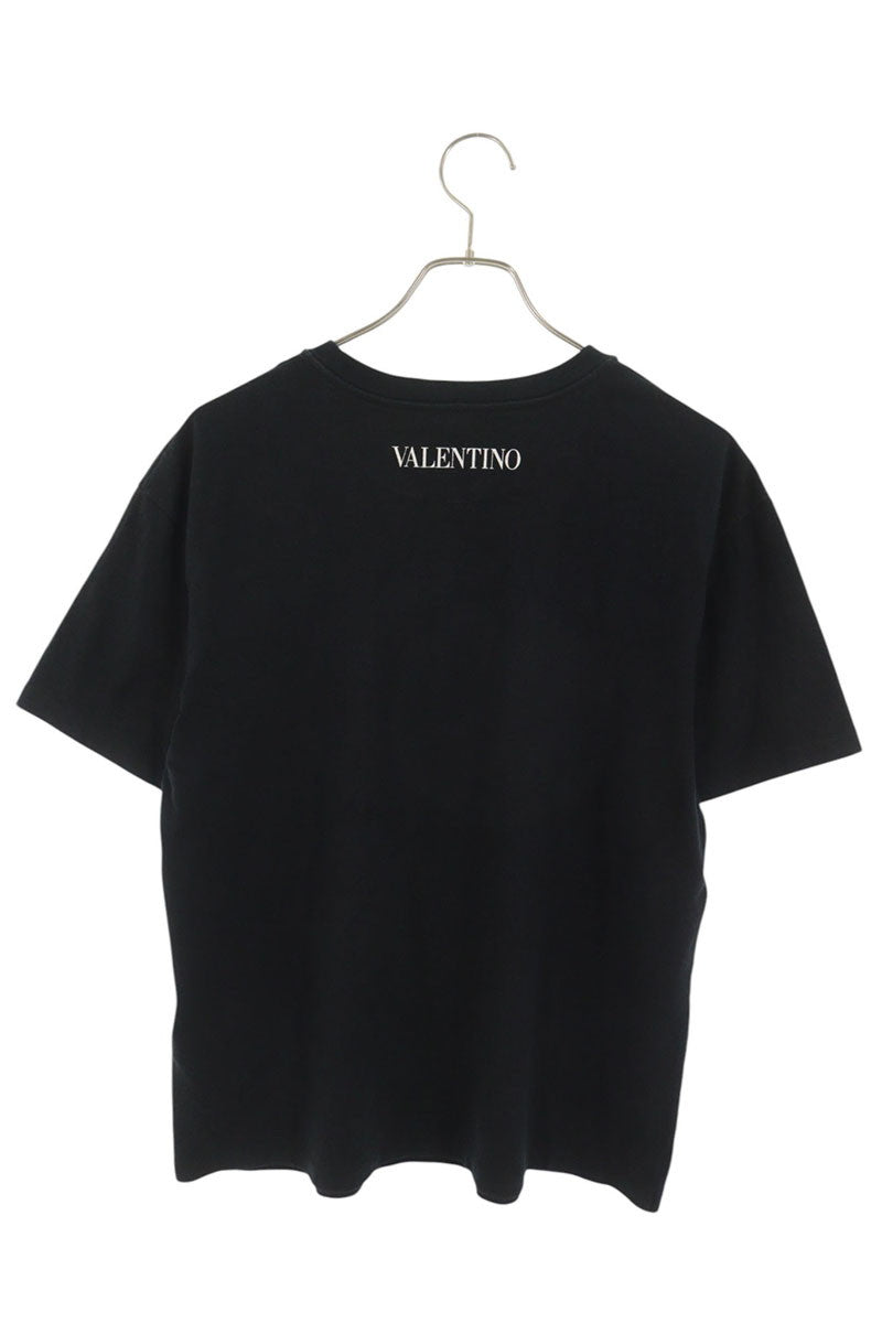 VALENTINO Dragon Print Crewneck T-Shirt Black Size S