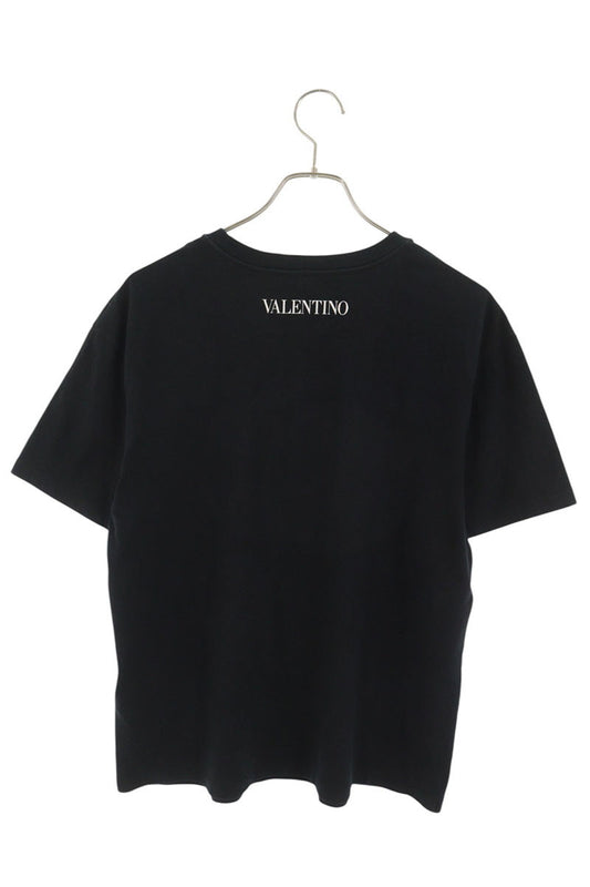 VALENTINO Dragon Print Crewneck T-Shirt Black Size S